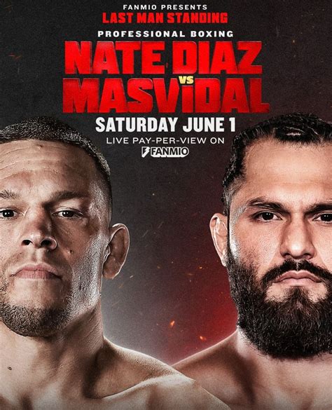 Nate Diaz vs. Jorge Masvidal date, start time, card, PPV price.